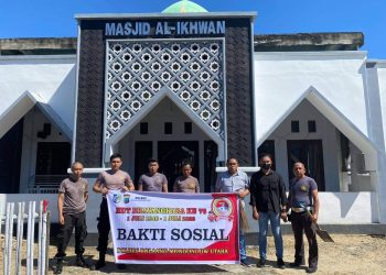 Wujud Pengabdian Terhadap Masyarakat, Kapolres Bolmut dan Anggota Baksos di Tempat Ibadah