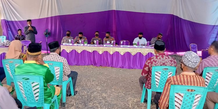 Ini Pesan Kapolres Bolmut Dalam Safari Kamtibmas di Kecamatan Sangkub