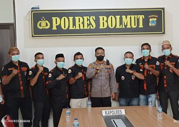 Bertemu Kapolres, Pemuda Pancasila Bolmut Titip Pesan Khusus