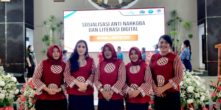 TP PKK Bolmong Ikuti Sosialisasi Anti Narkoba dan Literasi Digital