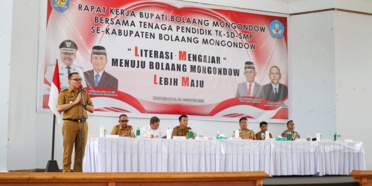 Raker Bersama Ribuan Guru, Pj Bupati Limi yakin IPM di Bolmong Semakin Meningkat