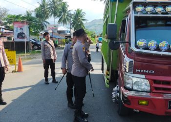 Kolaborasi Kapolres Bolmut dan Gorut Antisipasi PMK di Perbatasan