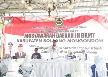 Sekda Tahlis Buka Musyawarah Daerah III BKMT Bolmong