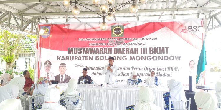 Sekda Tahlis Buka Musyawarah Daerah III BKMT Bolmong
