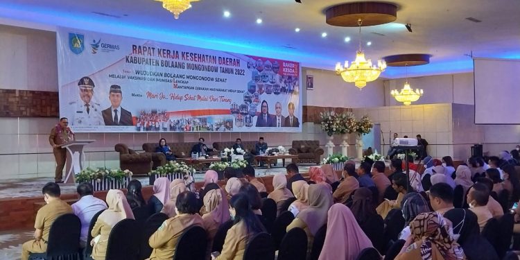 Tingkatkan Pelayanan Kesehatan, Dinkes Bolmong Laksanakan Rapat Kerja Kesehatan Daerah Tahun 2022.