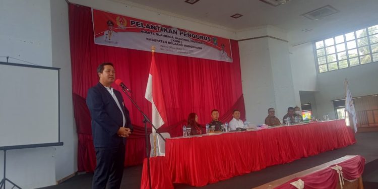 Bupati Limi Mokodompit Dilantik Steven Kandouw jabat Ketua KONI Bolmong