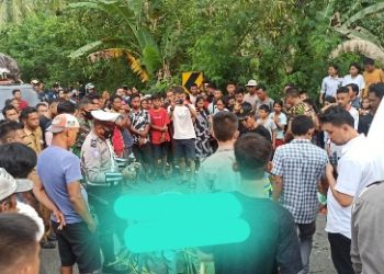 Adu Banteng Sepeda Motor Di Jalan Trans Sulawesi Bolmut, Satu Pengendara Meninggal Dunia
