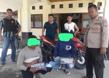 Polisi Amankan Pelaku Pencuri Motor di Jembatan Bintauna Pantai