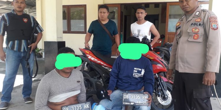 Polisi Amankan Pelaku Pencuri Motor di Jembatan Bintauna Pantai