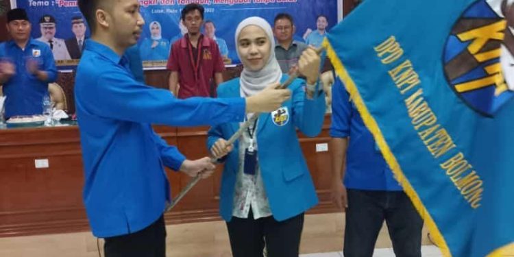 Terpilih Aklamasi, Feramitha Tiffany Mokodompit Nahkodai KNPI Bolmong