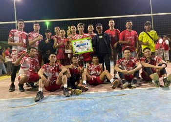 Bungkam Putra Mandiri, Tunas Muda Bigo Selatan Juara Turnamen Voli Ball Imana Cup 2022