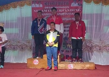 Porprov ke XI 2022 : Cabang Olahraga Tolak Peluru, Atlit Boltim Sumbang Medali Perak