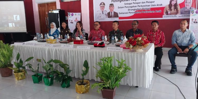 Bupati Limi Mokodompit Membuka Deklarasi Peningkatan Kapasitas Forum Anak di Bolmong