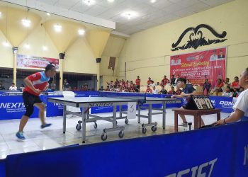 Bungkam Minut, Tenis Meja Beregu Putra Bolmut Melaju di Semifinal Porprov Sulut