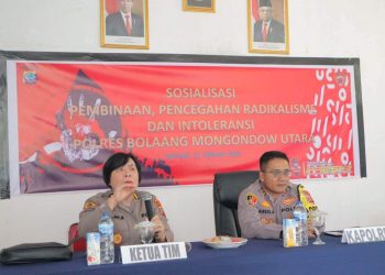 Waspada Radikalisme dan Intoleransi Ditubuh Polri, Polres Bolmut Gelar Sosialiasi 