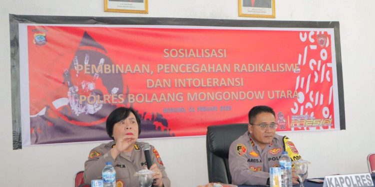 Waspada Radikalisme dan Intoleransi Ditubuh Polri, Polres Bolmut Gelar Sosialiasi