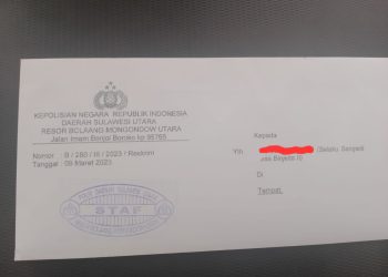 Sangadi Binjeita 2 Diperiksa Hari Ini di Polres Bolmut