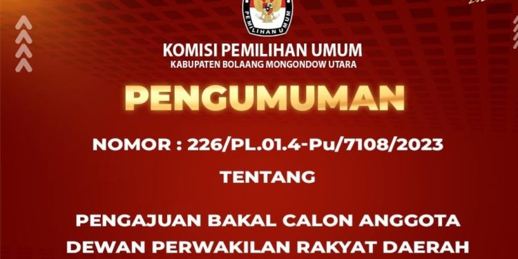 Mau Nyaleg, Ini Syarat Bakal Calon Anggota DPRD di Kabupaten Bolmut 