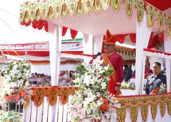 Baju Adat Bolmong Hiasi Perayaan HUT ke 69