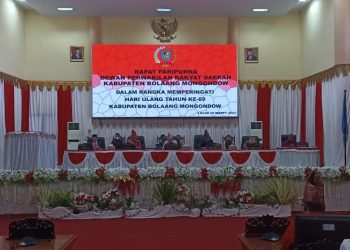 DPRD Bolmong Gelar Rapat Paripurna Istimewa Peringatan HUT ke-69