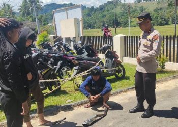 Usai Dilantik, Kapolsek Pinogaluman Paul Nofser Maratade Tancap Gas, Bubarkan Balap liar