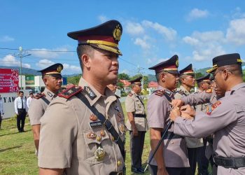 Putra Kuala Utara Resmi Jabat Kasat Intelkam Polres Bolmut