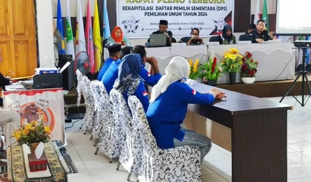 KPUD Bolmut Tetapkan DPS Pemilu 2024, Ini Daftarnya