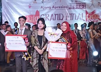 Bawah Nama Baik Kotamobagu, Khaira dan Jivi Peroleh Peringkat Ketiga Duta Genre Sulut 2023