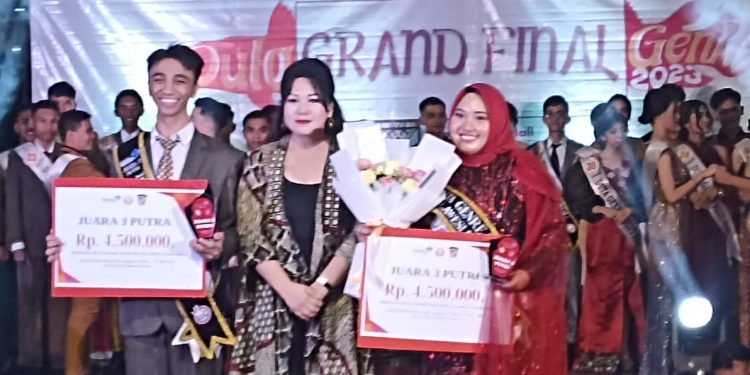 Bawah Nama Baik Kotamobagu, Khaira dan Jivi Peroleh Peringkat Ketiga Duta Genre Sulut 2023