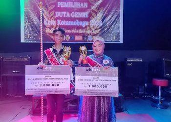 Khairah dan Jivi Wakili Kotamobagu Kompetisi Duta Genre Provinsi Sulawesi Utara