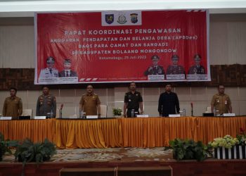 Limi Pimpin Rakor Bersama Camat dan Sangadi se-Bolmong