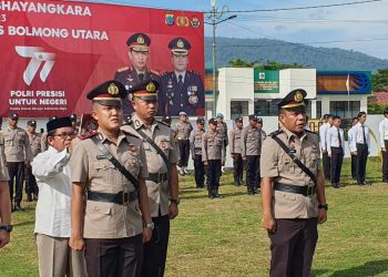 Sertijab Polres Bolmut, Ini Kasat Reskrim, Kasikum dan Kapolsek Bolangitang Yang Baru