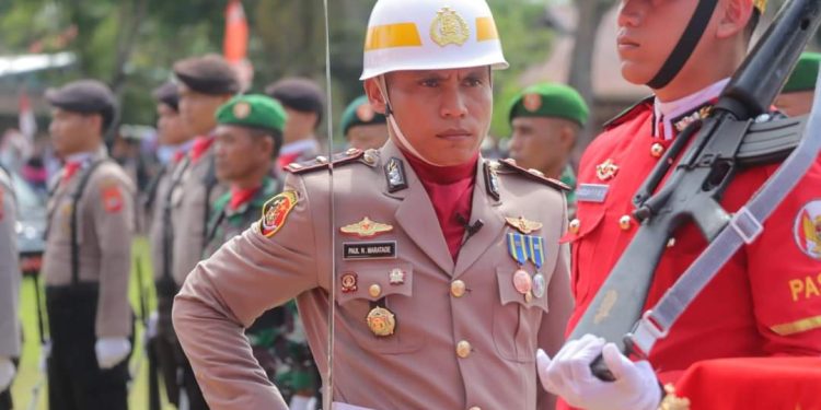 Mengenal Lebih Dekat IPDA Paul Nofser Maratade, Komandan Paskibraka Bolmut 