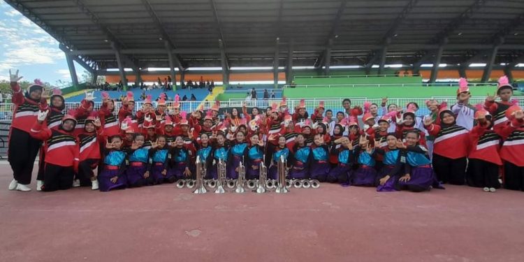 Luar Biasa, Tim Marching Band Gita Bahana Keidupa Juara di Hulonthalo Marching Festival 