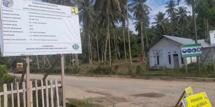 Penjelasan Lengkap Dinas PUPR Bolmut Soal Material Jalan Kuala – Pontak Yang Disorot Warga