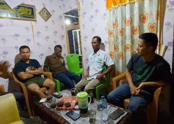 Jamin Unras Berjalan Aman, Intelkam Polres Bertemu Masyarakat Desa Sangkub Dua