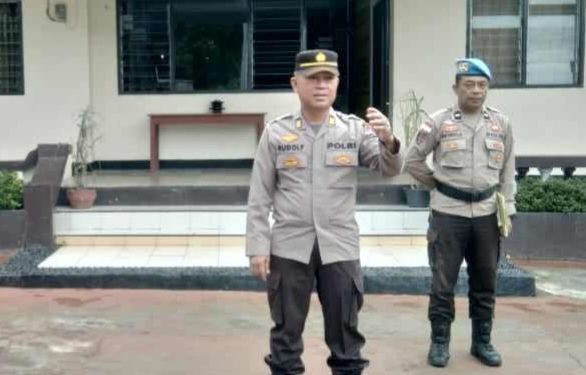 AKP Rudolf Lumandung Resmi Jabat Kapolsek Urban Siau Barat 
