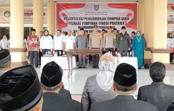 Abdullah Mokoginta Dilantik Staf Ahli Pemda Bolmong