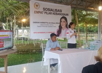 Sosialisasi Empat Pilar Kebangsaan Anggota Senator Cherish Harriette