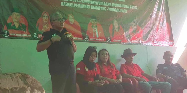 Di Desa Komus Dua, Amin Lasena Beber Program Sat Set Ganjar-Mahfud