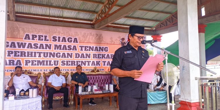 Apel Siaga Bawaslu Bolmong Jelang Pemilu-Pilpres 2024 Digelar