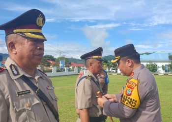 Sertijab Polres Bolmut, IPTU Imam Santoso Resmi Jabat Kasat Binmas 