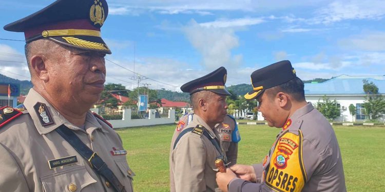 Sertijab Polres Bolmut, IPTU Imam Santoso Resmi Jabat Kasat Binmas 