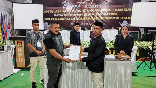 Ini Perolehan Suara Calon DPD-RI Berdasarkan Pleno KPUD Bolmut