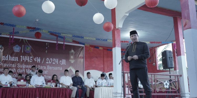 Limi Mokodompit Sambut Kunjungan Safari Ramadhan Gubernur Sulut di Desa Tungoi