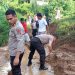 Banjir Dan Tanah Longsor Terjadi di Dua Desa, Kapolsek Pinogaluman Turun Tangan 