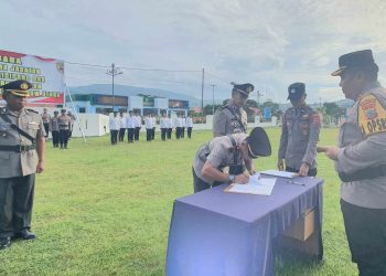 Dua Kapolsek di Bolmut Resmi Berpindah Tugas