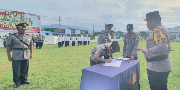 Dua Kapolsek di Bolmut Resmi Berpindah Tugas