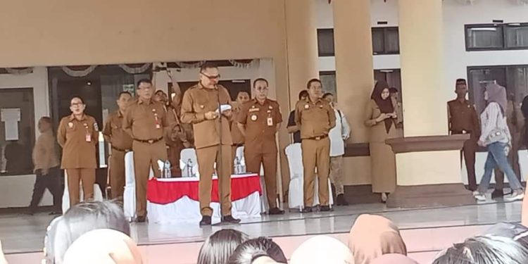 Apel Perdana Usai Hari Raya Idul Fitri Pemkab Bolmong Digelar