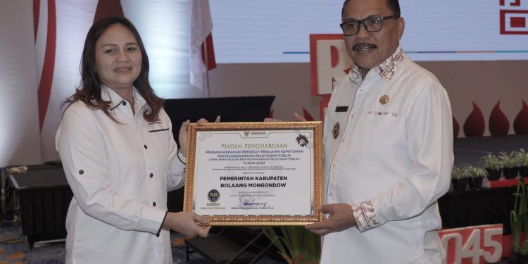 Nilai Kepatuhan Pelayanan Publik Pemda Bolmong 95,05